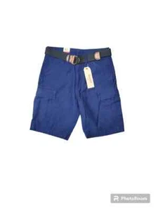 NWT Men's LEVI'S Fort Belted Cargo Squad Ace Shorts Cobalt Blue - Picture 1 of 2