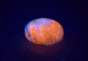 Fluorescent Blue Sodalite with Gonardite Cabochon Gemstone @Badakhshan, 6.60 CT
