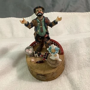 Emmett Kelly Clown Coca Cola Music Box Limited Edition/ Dog/ bucket of baseball - Picture 1 of 7