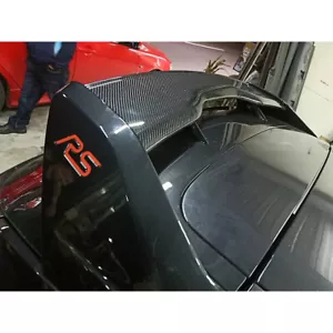 Carbon + Painted RS Rear Trunk Spoiler Wing For Ford Focus MK3 Hatchback - Picture 1 of 5