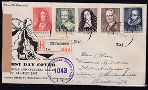 Schöner Zensurierter Incoming Reco Ersttag Brief  Niederlande - Österreich - Picture 1 of 3