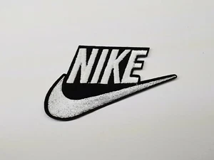 Nike Logo iron on or sew on Patch Swoosh tick Oldschool original - Picture 1 of 2