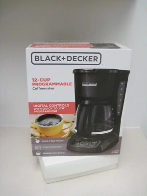 Black & Decker CM1100B QuickTouch Digital Programmable 12-Cup Coffee Maker NEW - Image 1 of 2