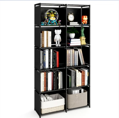 Cube Storage Unit Bookcase Shelf Double Row Modular Wardrobe Storage Organiser - Image 1 of 4