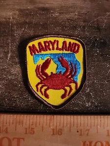 Vintage State of Maryland Sew On Patch FREE SHIPPING V1 - Picture 1 of 2