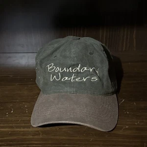 Vintage Boundary Waters Outdoor Cap Hat 6-Panel Baseball Cap Size OSM Made In US - Picture 1 of 10