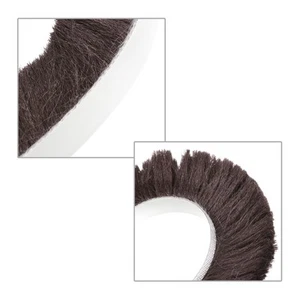26ft L x 0.35" W x 0.9" H Weather Stripping Brush, Brown - Picture 1 of 5