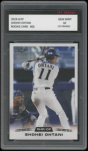 Shohei Ohtani 2018 Leaf Baseball #05 Rookie Card RC Dodgers/Angels 1st Graded 10 - Bild 1 von 1
