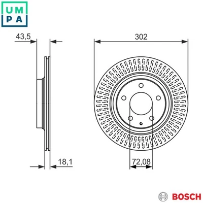 2x BRAKE DISC 0 986 479 796 FOR MAZDA 13B-MSP 1.3L 2cyl RX-8 - Image 1 of 4