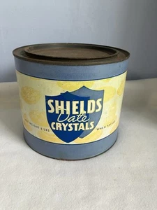VTG Shields Date Crystals Metal Tin,Collectable,kitchen Decor  - Picture 1 of 8