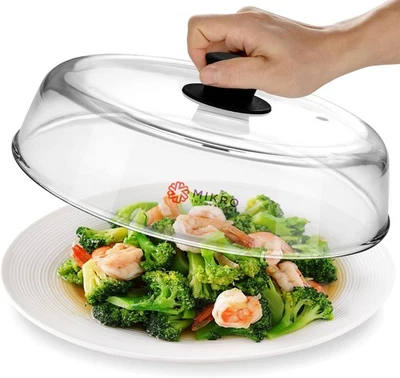 Microwave Glass Plate Cover 10.5in - BPA Free Borosilicate Splatter Guard - Image 1 of 4