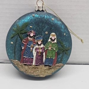 Los 3 Reyes Magos Hecho a Mano Adorno de Navidad 2010 En la Espalda 4" Vacaciones Cristiano - Imagen 1 de 8
