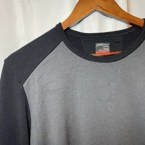 Icebreaker Shirt Mens Large Gray Bodyfit 260 100% Merino Wool Base Layer Top - Picture 1 of 7