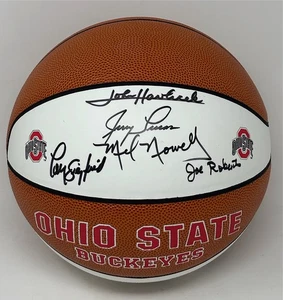 1960 Ohio State Baloncesto Firmado CAMPEONES NACIONALES Equipo Firmado Autógrafo 52 - Imagen 1 de 3