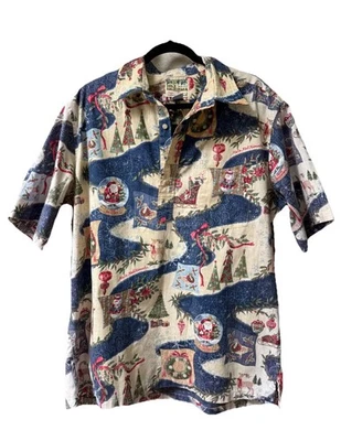 Vintage 2003 Reyn Spooner Mele Kalikimaka Rare Edition Hawaiian Aloha Shirt XL - Image 1 of 4
