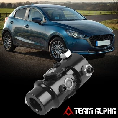 Eje de dirección de acero de aleación de 3/4" 36 Spline a 1" DD negro 40Cr junta en U universal Foto 1 de 4