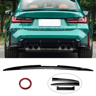 Gloss Black Rear Trunk Spoiler Tail Wing For BMW G30 G38 520i 530i 540i M5 2017+ - Image 1 of 4