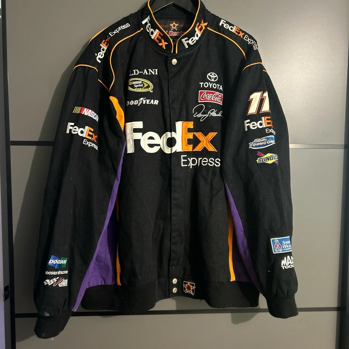 アメリカ輸入 FedEx ロゴ刺繍 企業 レーシングジャケット アウター Fedex Jacket In Nascar Fan Apparel & Souvenirs for sale | eBay
