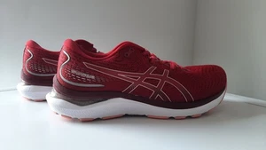 Womens Running Trainers, ASICS Gel Cumulus 24 Red/Cranberry Rose, Size UK 6.5 - Picture 1 of 11