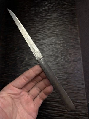 Tomo-kozuka hierro de una sola pieza Kozuka Kogatana, Edo antiguo Foto 1 de 4