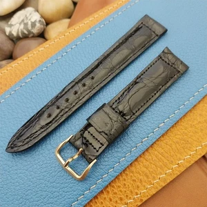 Vintage 11/16" Kreisler USA Crocodile Tapered Classic unbenutzt 50er Jahre Uhrenarmband - Bild 1 von 5