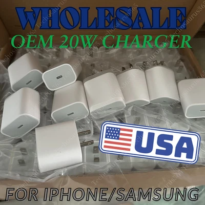 Wholesale 20W PD USB-C Fast Charger Adapter For iPhone 17/16/15/14/13/12/11/XR/X - Image 1 of 4