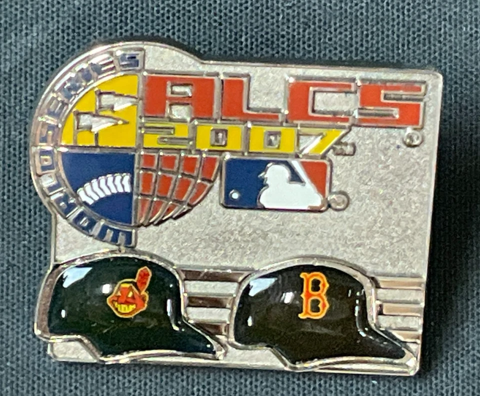 2007 ALCS Cleveland Indians Vs. Boston Red Sox Pin 3 3/4" World Series MLB NICE! - Image 1 of 2