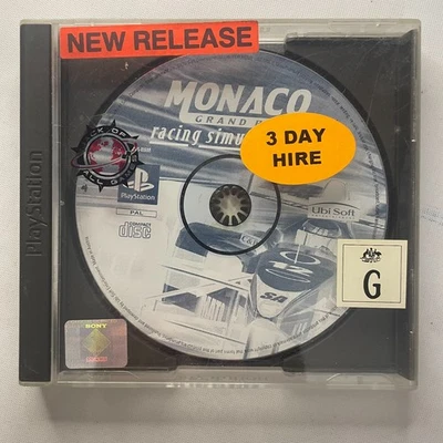 Racing Simulation Monaco Grand Prix Playstation PS1 Game Manual No Manual Tested - Image 1 of 3