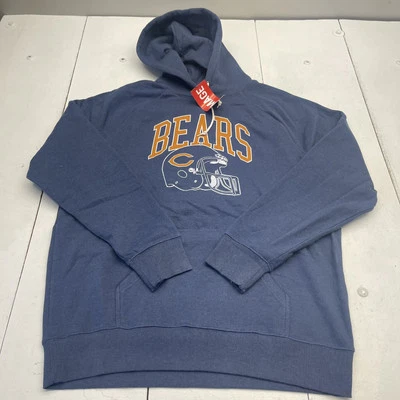 Homage Chicago Bears Blue Helmet Retro Graphic Hoodie Unisex Adults Size XXL - Image 1 of 4