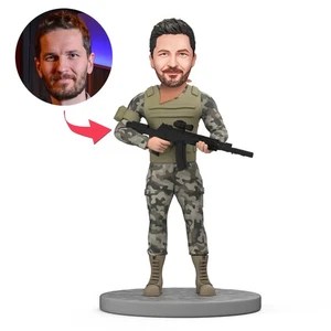 Custom Military Bobblehead Special Forces Gift Unique Collectible Home Decor - Picture 1 of 2