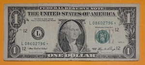2006 $1 One Dollar Bill L Series Fort Worth FRN Star Note ⭐️ S/N (L08602796*) - Picture 1 of 5