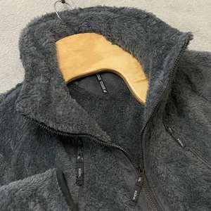 Kuhl Flight Jacket Womens XL Italian Fleece Jacket Full Zip Hooded Gray Cozy - Picture 1 of 8