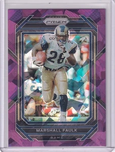 2022 Panini Prizm Football Purple Cracked Ice #167 Marshall Faulk /225 RAMS - Bild 1 von 2