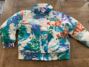 Vintage 90er Elho Freestyle Abstrakte Ski Snowboard Jacke Damen 12 US EUC - Bild 1 von 5