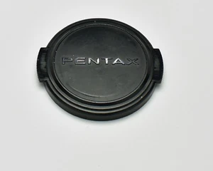 Genuine Pentax 49mm Snap On Front Lens Cap Silver Black SMC (2716) - Picture 1 of 2