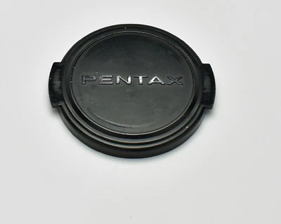 Genuine Pentax 49mm Snap On Front Lens Cap Silver Black SMC (2716) - Image 1 of 2