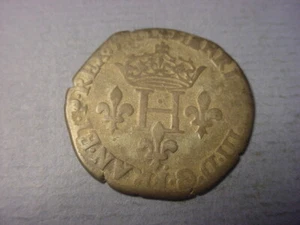 France Henri III (1574-1589) Double Sol Parisis Dated 1581 #9247 - Picture 1 of 2