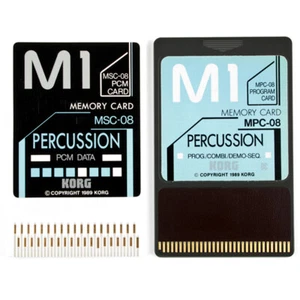 Juego de tarjetas ROM DE PERCUSIÓN KORG MSC-08S MSC-08 MPC-08 para sintetizador M1 M1R - Imagen 1 de 3