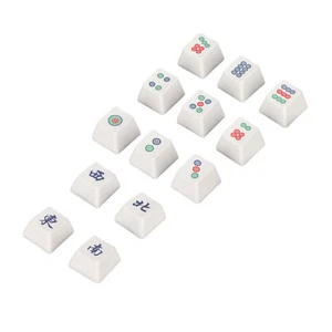 New 13x Gaming Keycaps 13 Key Personalized Chinese Style Mahjong Shape Cherry He - Picture 1 of 22