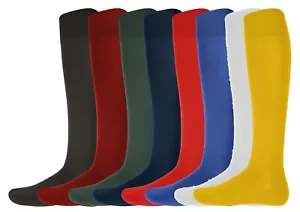 Verde Burdeos Negro Blanco Amarillo Rojo Fútbol Rugy Hockey SPORTS Calcetines - Imagen 1 de 9