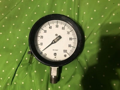 Vintage Solfrunt pressure Gauge 33004  0-100 psi works good condition - Image 1 of 2