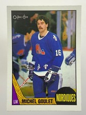 1987-88 Michel Goulet Quebec Nordiques 77 OPC O-Pee-Chee Hockey Card DD512