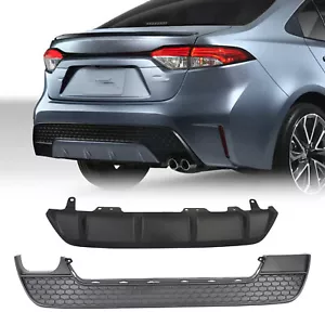 For 2020-2022 Toyota Corolla XSE SE Black Honeycomb Rear Bumper Valance Cover - Picture 1 of 10