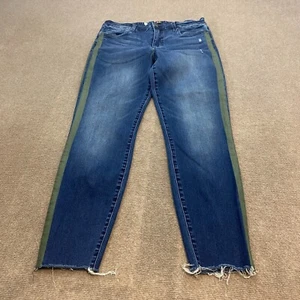 Kut from the Kloth Jeans Women 10 Blue Distressed Connie Hi-Rise Ankle Skinny ** - Picture 1 of 14