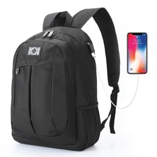 15.6 inch Laptop Backpack School College Bag Travel Backpack Rucksack + USB Port