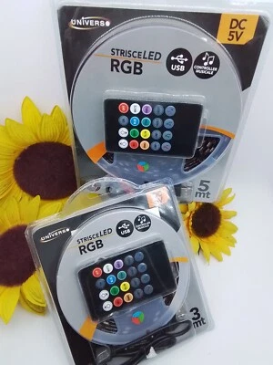 Strip striscia led luce RGB 3 5m per TV televisore retroilluminazione multicolor - Immagine 1 di 4