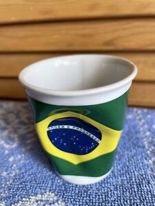 Tasse Gobelet Froissé Delaunay Brésil Expresso Porcelaine