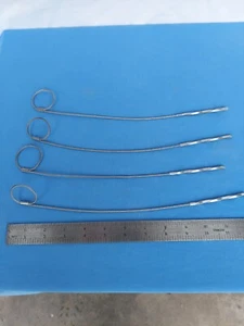 4 Stainless Flexible Shish Kebab Skewers 12" - Picture 1 of 4