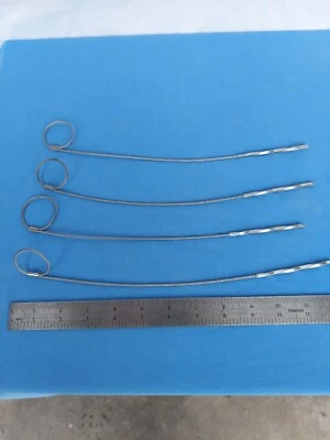 4 Stainless Flexible Shish Kebab Skewers 12" - Image 1 of 4