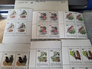 POLAND 1993 MNH Block of 4 Set - SC#3165/70 Birds of the gardens MNH - Picture 1 of 7